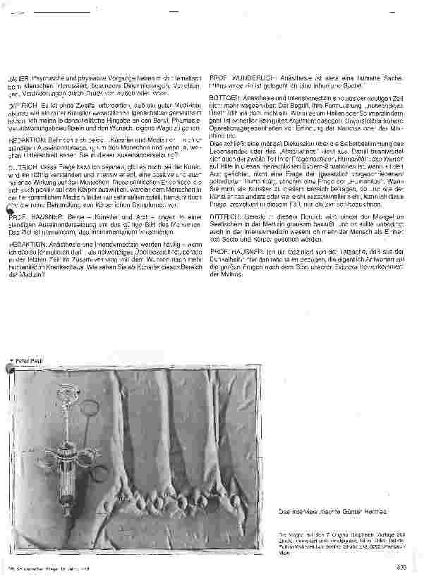 Vorschauseite 4: Kunst und Anästhesie