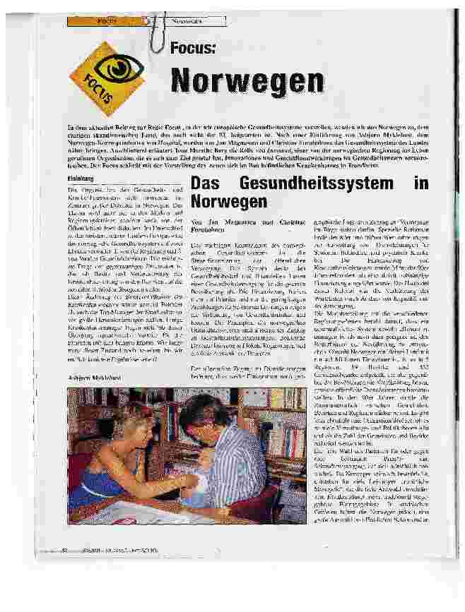 Vorschauseite 1: Focus: Norwegen