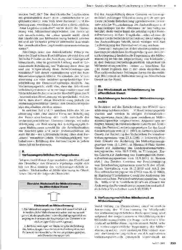 Vorschauseite 2: Grund und Grenzen der Mitbestimmung im öffentlichen Dienst