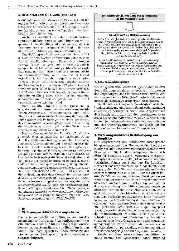 Vorschauseite 5: Grund und Grenzen der Mitbestimmung im öffentlichen Dienst