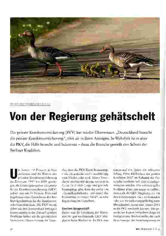 Vorschauseite 1: Von der Regierung gehätschelt