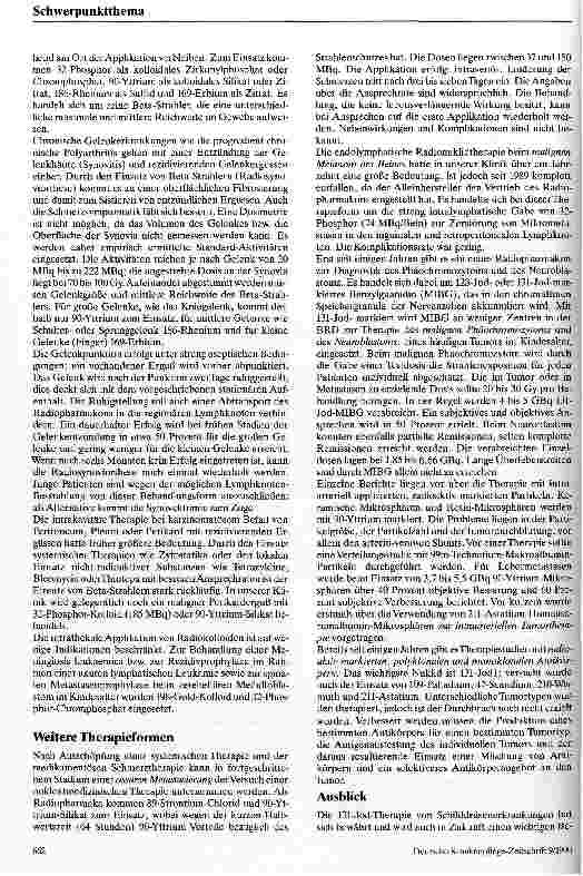 Vorschauseite 5: Die Therapie mit offenen Radionukliden