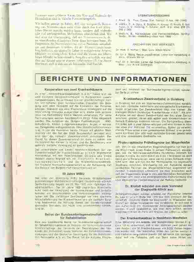 Vorschauseite 6: Aufgaben, Einrichtungen und Personal von Nierenzentren