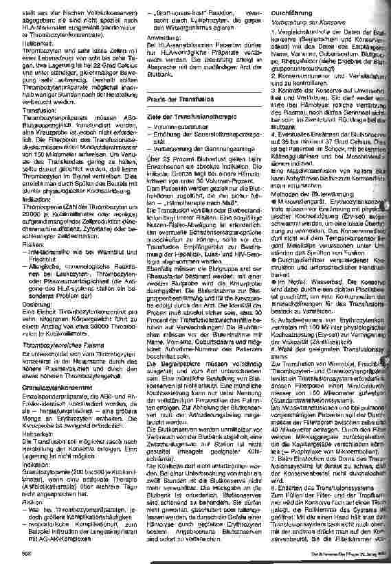 Vorschauseite 3: Pflege in Therapie und Diagnostik 5. Folge: Transfusionen (1)