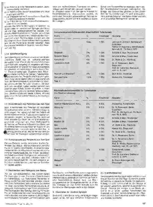Vorschauseite 2: Verhaltensrichtlinien und Maßnahmen bei Tuberkelbakterien, Gasbrand Clostridien und Pseudomonas aeruginosa. Abschlußarbeit