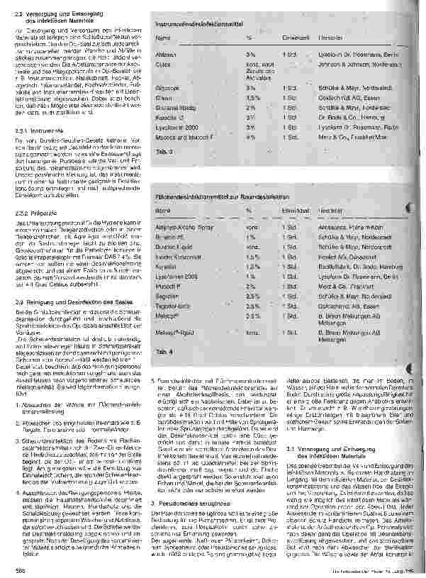 Vorschauseite 3: Verhaltensrichtlinien und Maßnahmen bei Tuberkelbakterien, Gasbrand Clostridien und Pseudomonas aeruginosa. Abschlußarbeit
