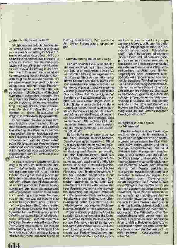 Vorschauseite 5: Beratung im Sozialwesen - Entmündigung durch Experten?