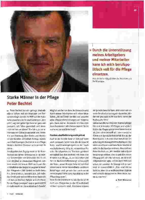 Vorschauseite 1: Starke Männer in der Pflege