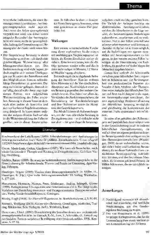 Vorschauseite 4: Beratung als Sanktion