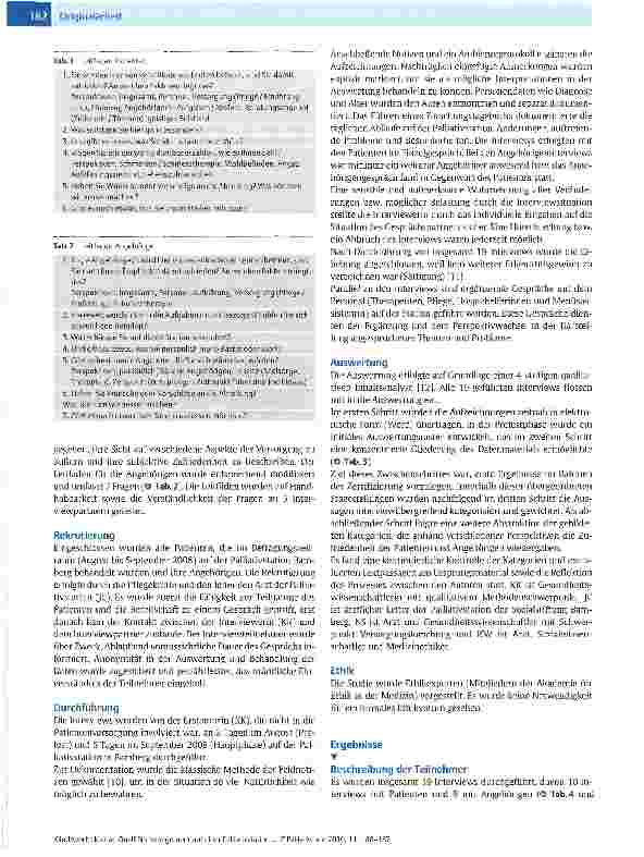 Vorschauseite 3: Qualitätsmanagement auf einer Palliativstation welchen Beitrag können qualitative Interviews mit Patienten und ihren Angehörigen leisten?