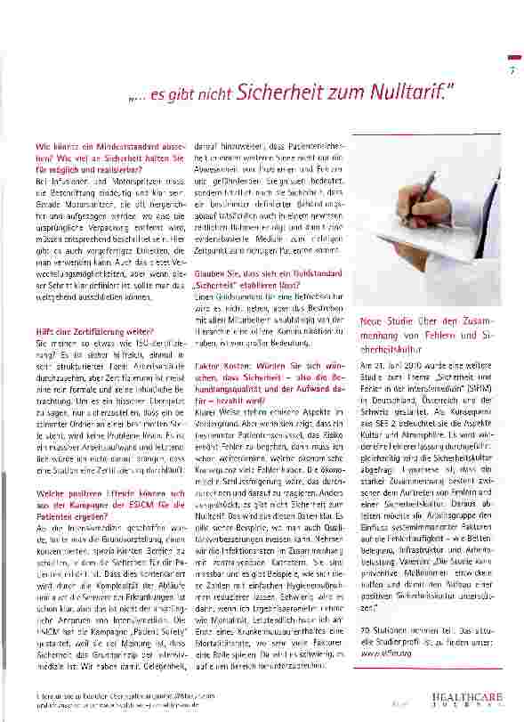 Vorschauseite 4: Eine fehlerfreie Medizin gibt es nicht