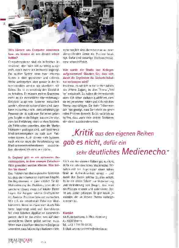 Vorschauseite 5: Eine fehlerfreie Medizin gibt es nicht