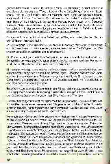 Vorschauseite 2: Ganzheitliche Pflege - aus der Sicht der Krankenpflegeschule