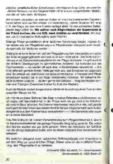Vorschauseite 4: Ganzheitliche Pflege - aus der Sicht der Krankenpflegeschule