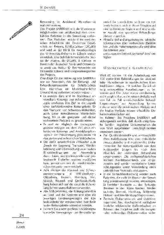 Vorschauseite 4: Akzidentelle Hypothermie Präklinisches und klinisches Management