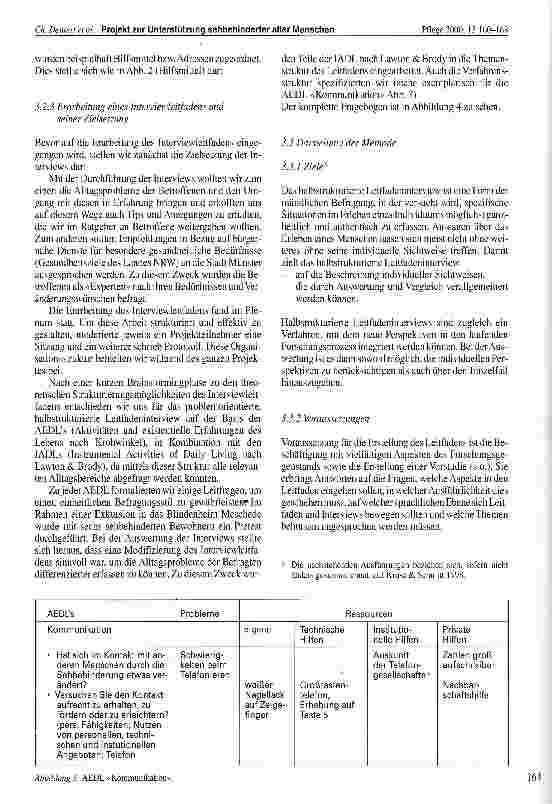 Vorschauseite 5: Projekt zur Unterstützung sehbehinderter alter Menschen: Entwicklung eines Ratgebers für den kommunalen Bereich Münster