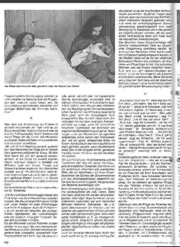 Vorschauseite 3: Mitdenken - Miturteilen - Mitentscheiden Besuch im Gemeinschaftskrankenhaus Filderklinik