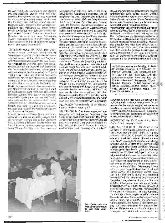 Vorschauseite 5: Mitdenken - Miturteilen - Mitentscheiden Besuch im Gemeinschaftskrankenhaus Filderklinik
