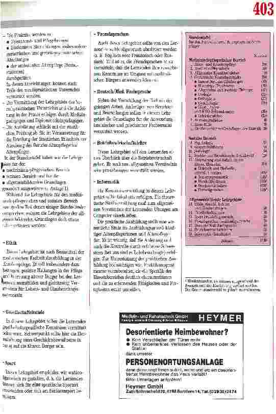 Vorschauseite 2: Noch ein Gesetzentwurf: Auch die DDR will staatlich anerkannte Altenpflege-Ausbildung
