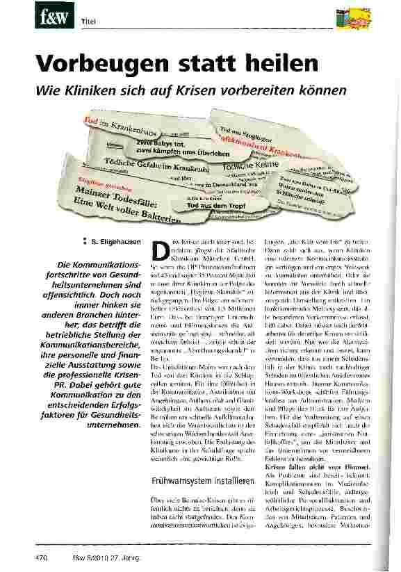 Vorschauseite 1: Vorbeugen statt heilen