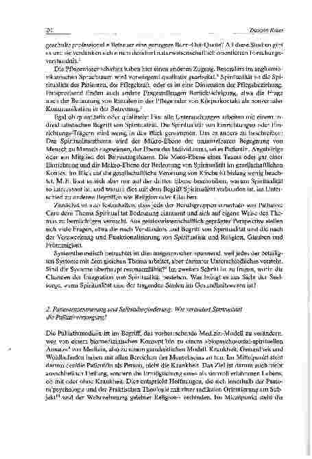Vorschauseite 4: Resonanzen erzeugen: Der Beitrag von Krankenhausseelsorge zur Spiritualität in derPalliativversorgung
