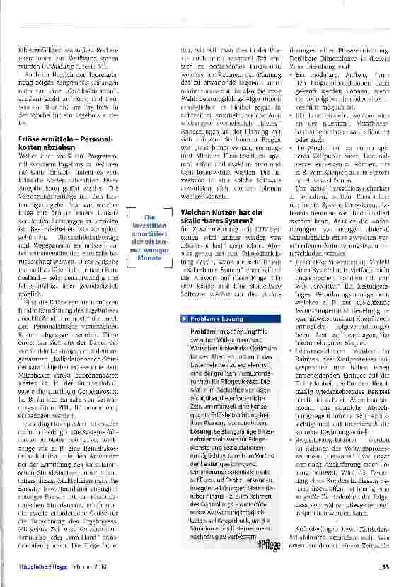 Vorschauseite 2: Pflegerisch und wirtschaftlich optimal handeln