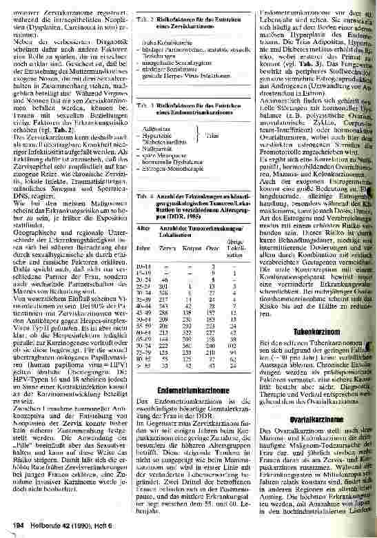 Vorschauseite 2: Epidemiologie gynäkologischer Malignome