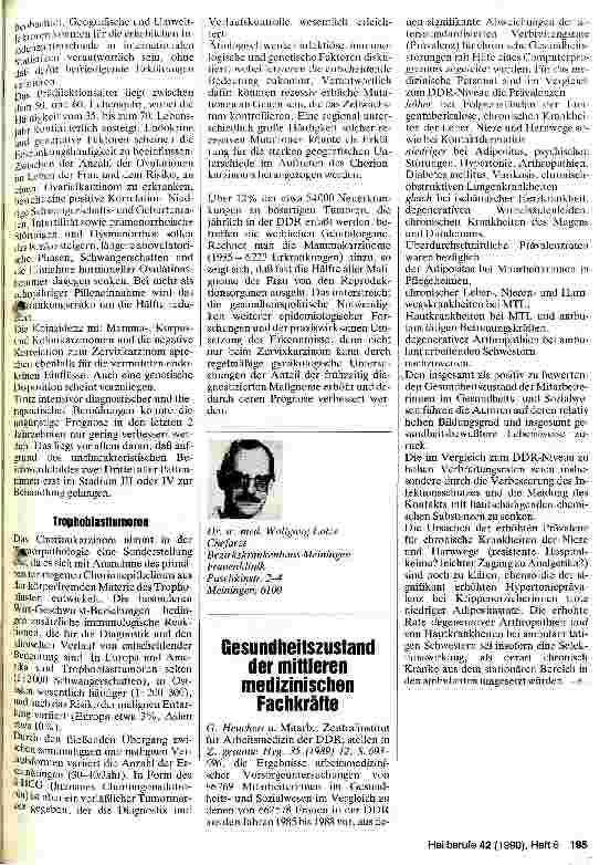 Vorschauseite 3: Epidemiologie gynäkologischer Malignome