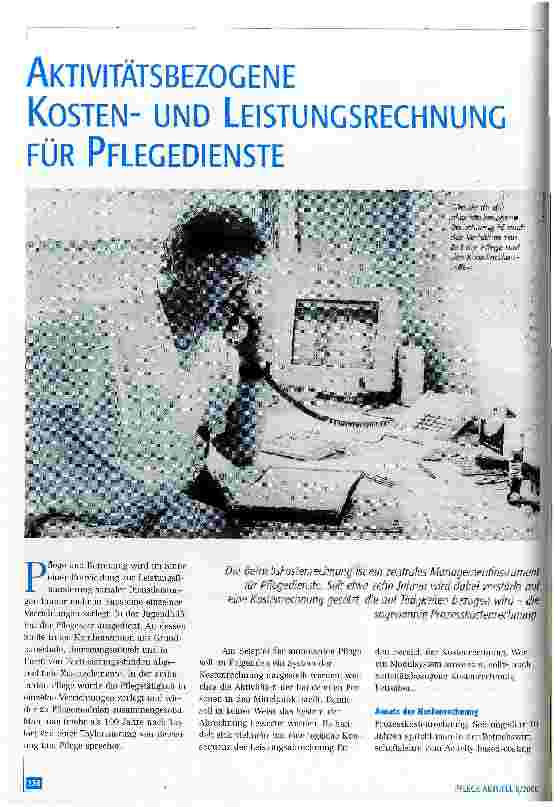 Vorschauseite 1: Aktivitätsbezogene Kostenund Leistungsrechnung für Pflegedienste