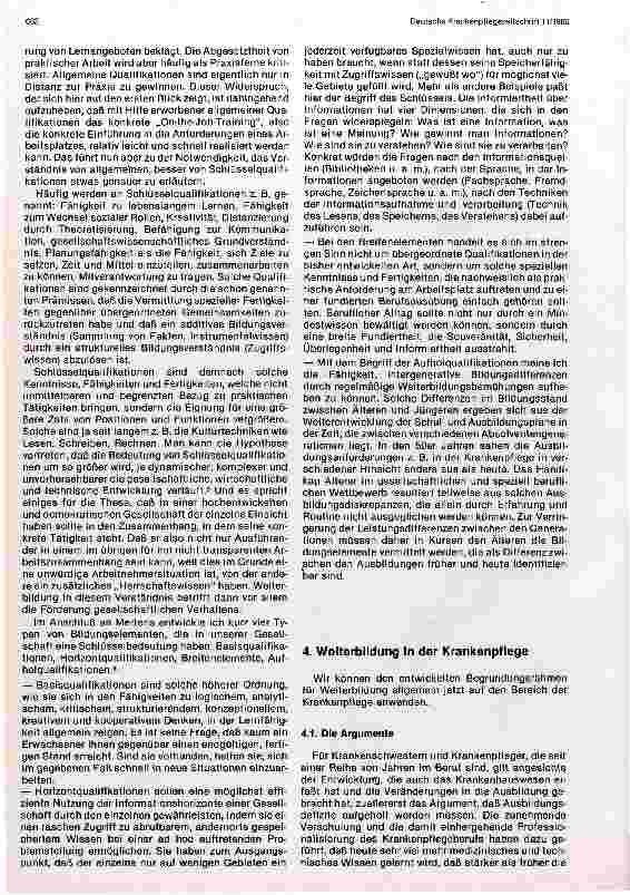 Vorschauseite 3: Weiterbildung in der Krankenpflege