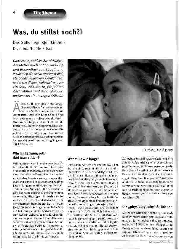 Vorschauseite 1: Was, du stillst noch?!