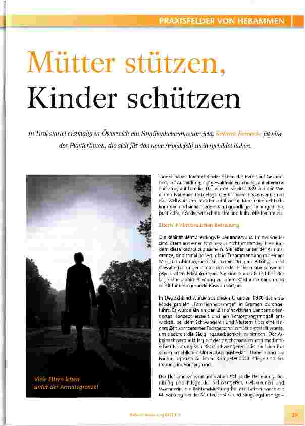Vorschauseite 1: Mütter stützen, Kinder schützen