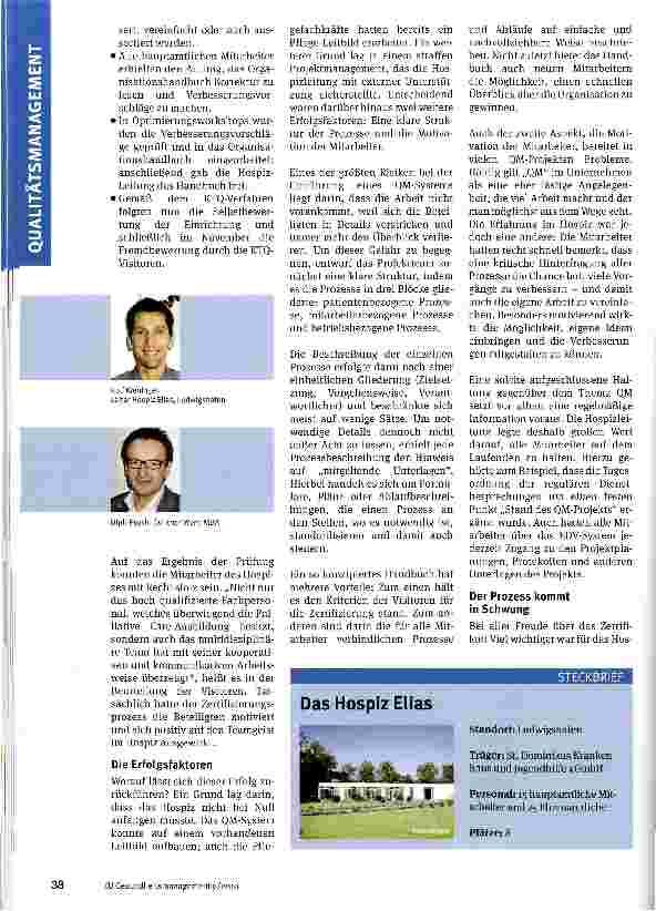 Vorschauseite 2: Qualität für die letzten Tage