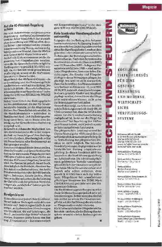 Vorschauseite 2: Kein Ende der Umsatzsteuerbefreiung Stellungnahme zum Beitrag Ein Ende vorprogrammiert?
