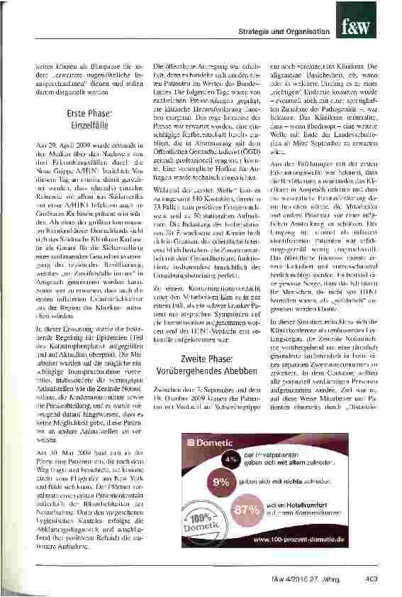 Vorschauseite 2: Die Schweinegrippe als Managementaufgabe