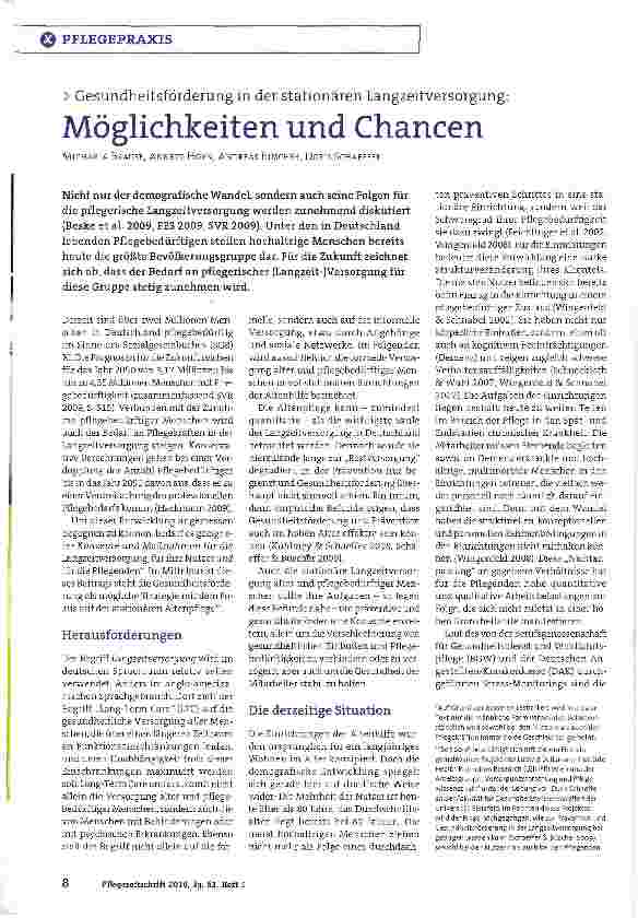 Vorschauseite 1: Möglichkeiten und Chancen