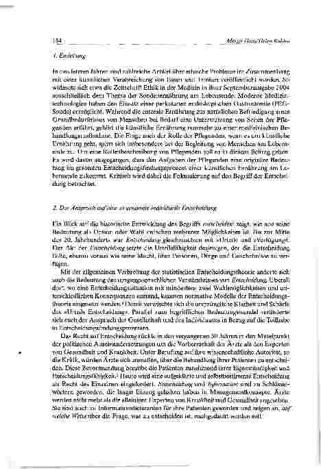 Vorschauseite 2: Künstliche Ernährung am Lebensende Die Rolle der Pflegenden