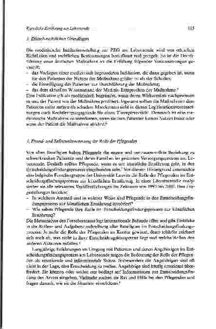 Vorschauseite 3: Künstliche Ernährung am Lebensende Die Rolle der Pflegenden