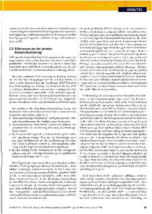 Vorschauseite 5: Mehr Kostenerstattung in der GKV?
