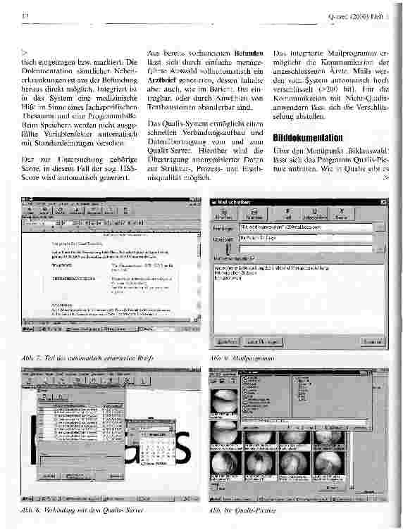 Vorschauseite 3: Das Projekt Qualis PC-unterstützte medizinische Dokumentation, Qualitätssicherung und Kommunikation