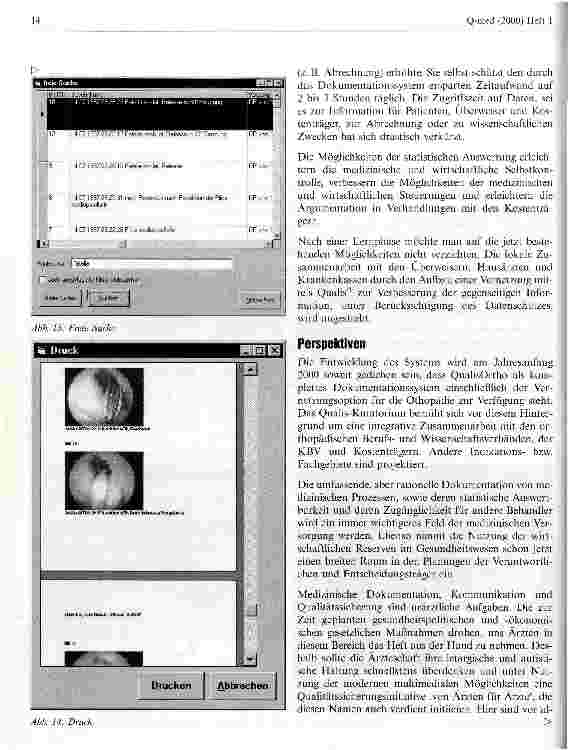 Vorschauseite 5: Das Projekt Qualis PC-unterstützte medizinische Dokumentation, Qualitätssicherung und Kommunikation