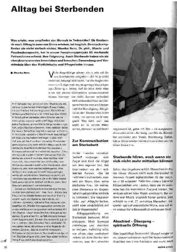 Vorschauseite 1: Alltag bei Sterbenden
