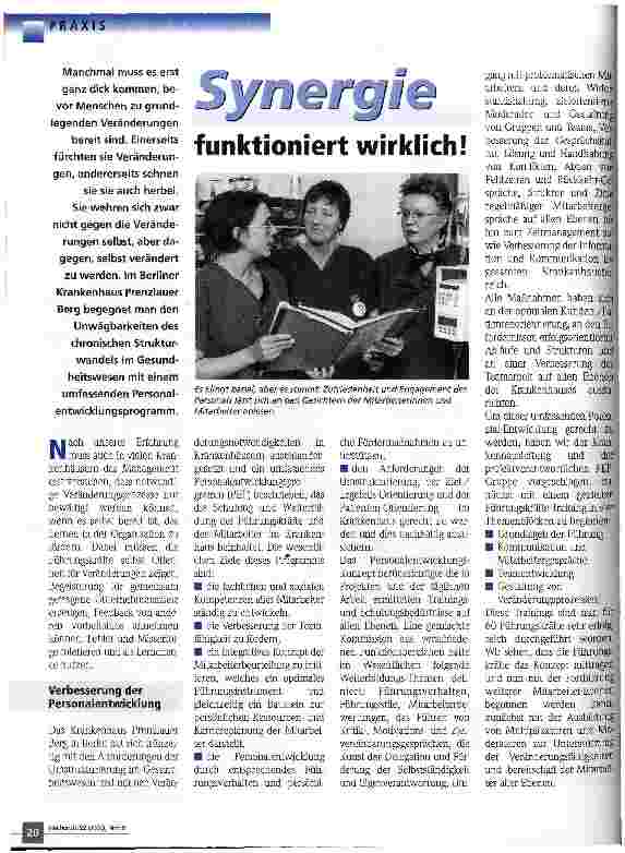 Vorschauseite 1: Synergie funktioniert wirklich!