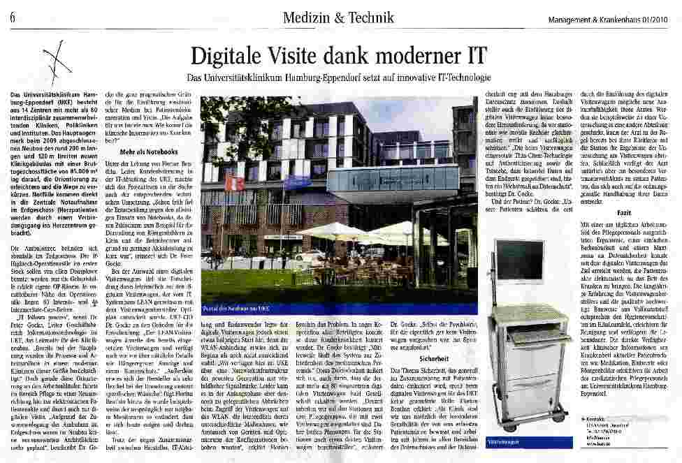 Vorschauseite 1: Digitale Visite dank moderner IT