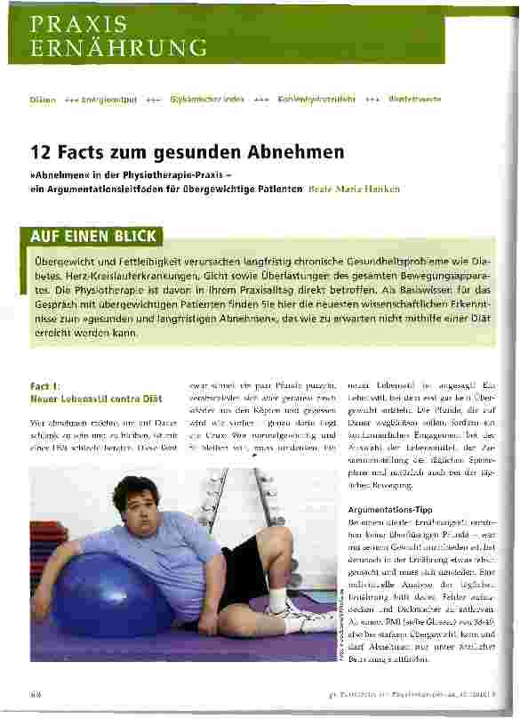 Vorschauseite 1: 12 Facts zum gesunden Abnehmen