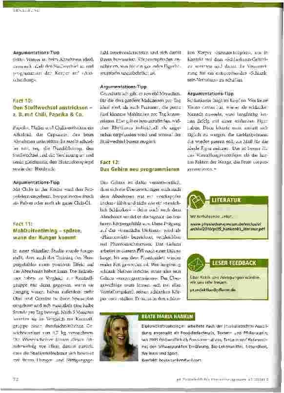 Vorschauseite 5: 12 Facts zum gesunden Abnehmen