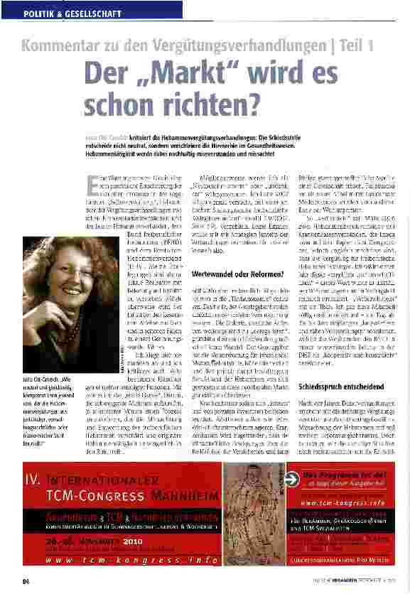 Vorschauseite 1: Der „Markt wird es schon richten?