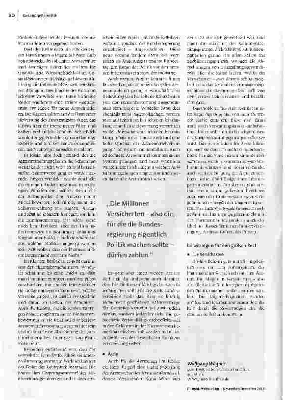 Vorschauseite 3: Verbeugung vor den Lobbyisten