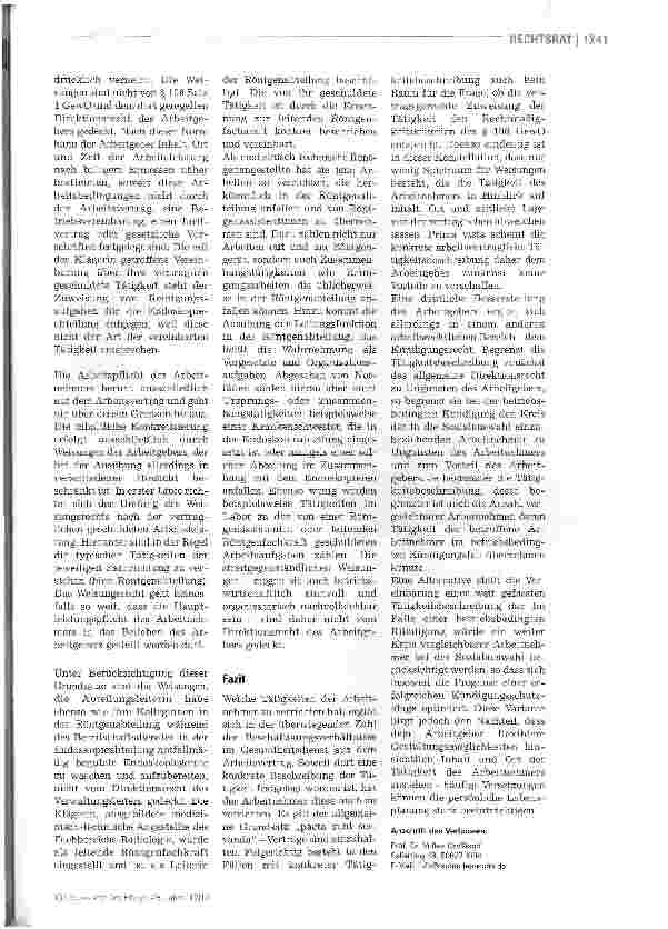 Vorschauseite 3: DienstplanngestaltungDas Direktionsrecht hat auch Grenzen