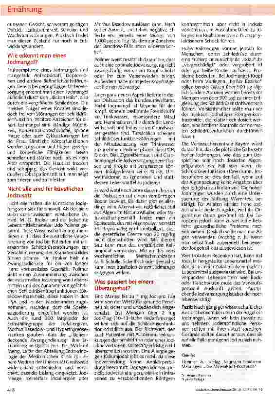 Vorschauseite 3: Vorsicht Gerüchteküche: Unser Körper braucht jodiertes Salz!